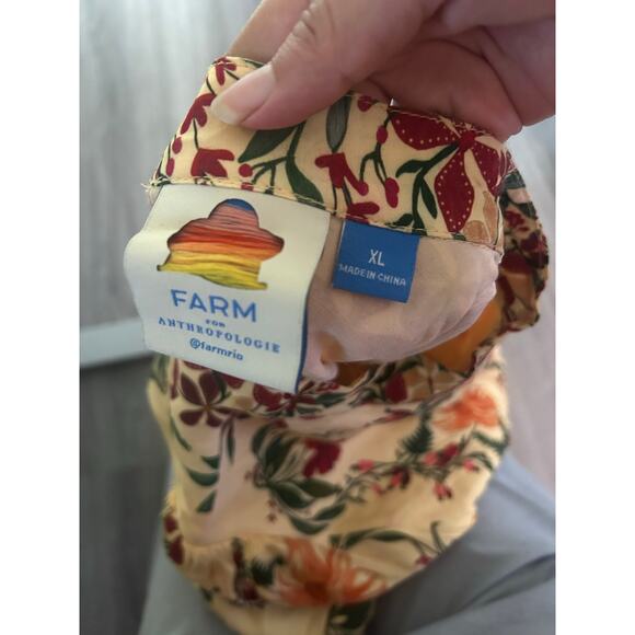 Farm Rio x Anthropologie Long Sleeve Cutout Maxi dress size XL - Picture 8 of 8